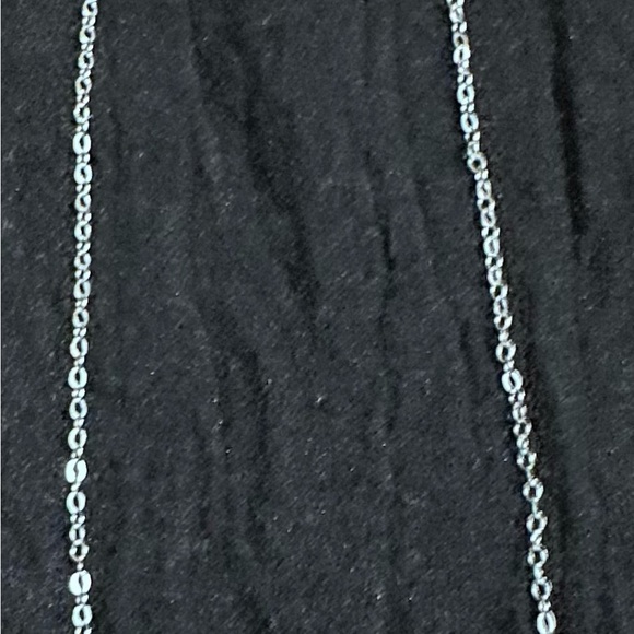 Sterling Silver 925  18” Blue Topaz and CZ Stone Necklace NEW - Picture 8 of 8